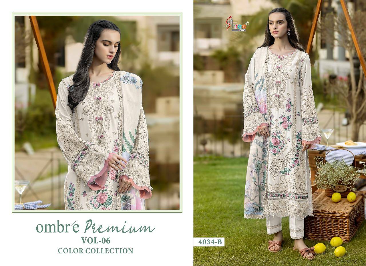 Shree fab ombre lawn collection vol-6 salwar suite shops in Ahmedabad